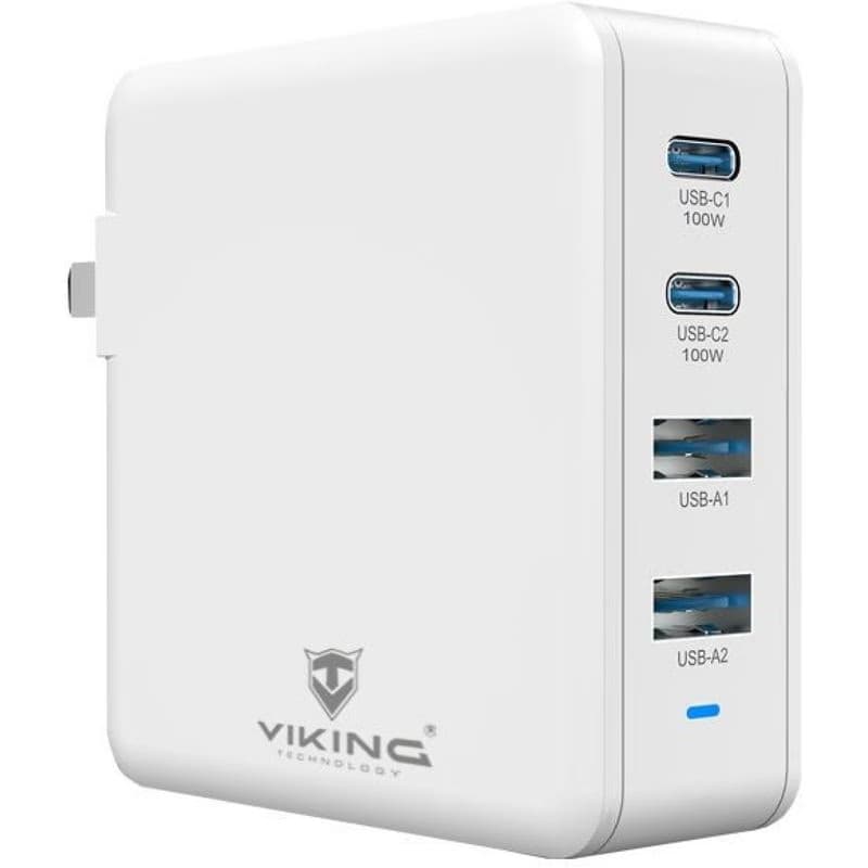 Viking nabíjačka USB GaN 100W, podpora PD3.0 a QC4+, biela 3