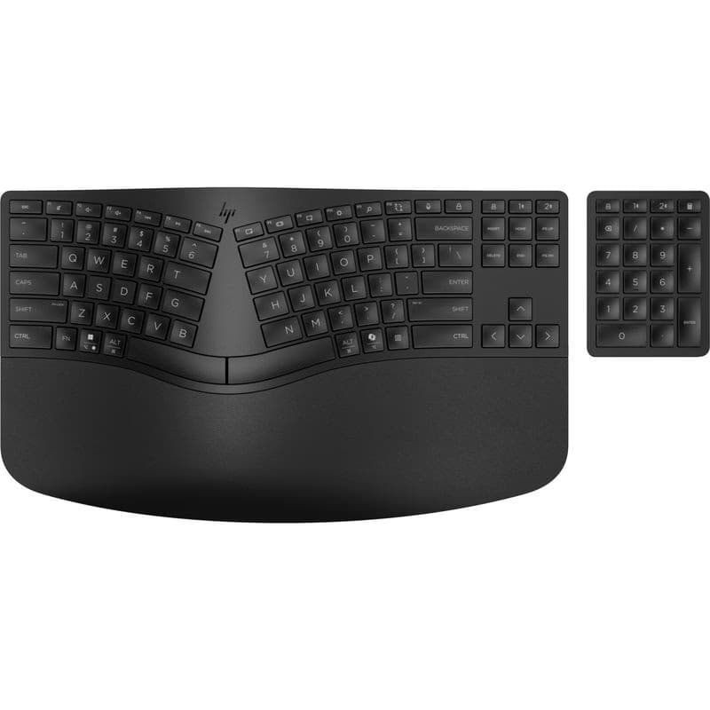 HP 960 Black Ergonomic Wireless Keyboard - bezdrôtová ergonomická klávesnica SK/SK 4