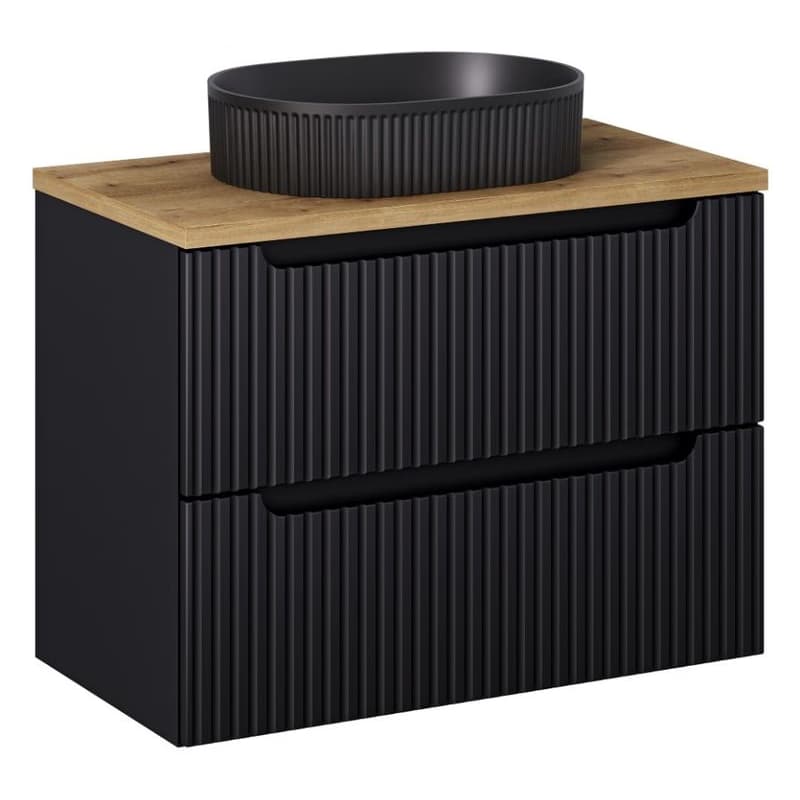 ArtCom Keramické umývadlo BEYOND 3 E-6531 | čierny mat 56 x 36 cm 2