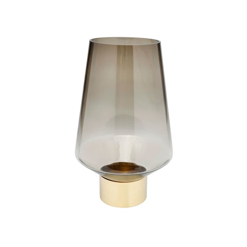 Noble Ring váza 40 cm sklo hnedá