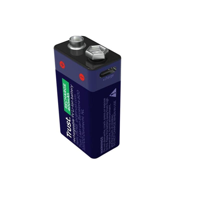TRUST USB-C RECHARGEABLE BATTERY - 9V 1