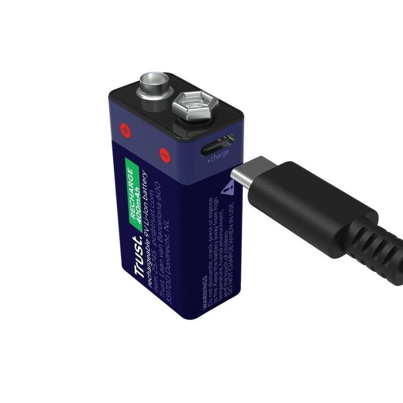 TRUST USB-C RECHARGEABLE BATTERY - 9V 3