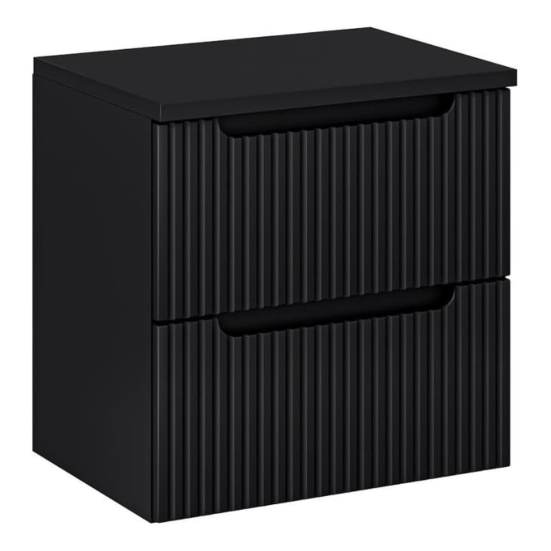 ArtCom Kúpeľňová skrinka s doskou NOVA Black D60/2 | 60 cm 1
