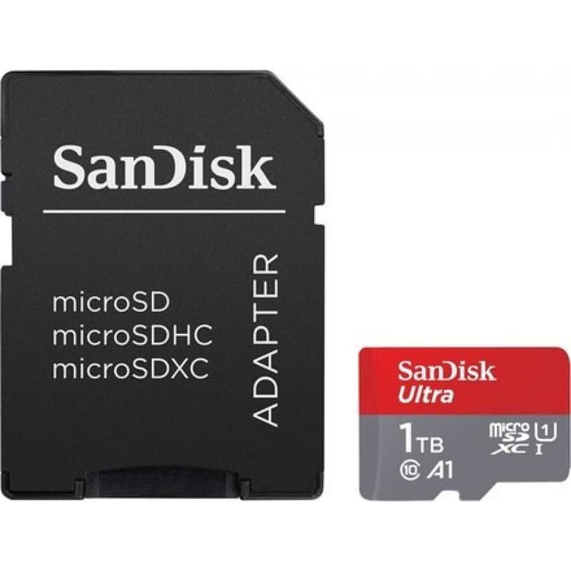 SanDisk Micro SDXC karta 1TB Ultra (150 MB/s, A1 Class 10 UHS-I) + adaptér 4