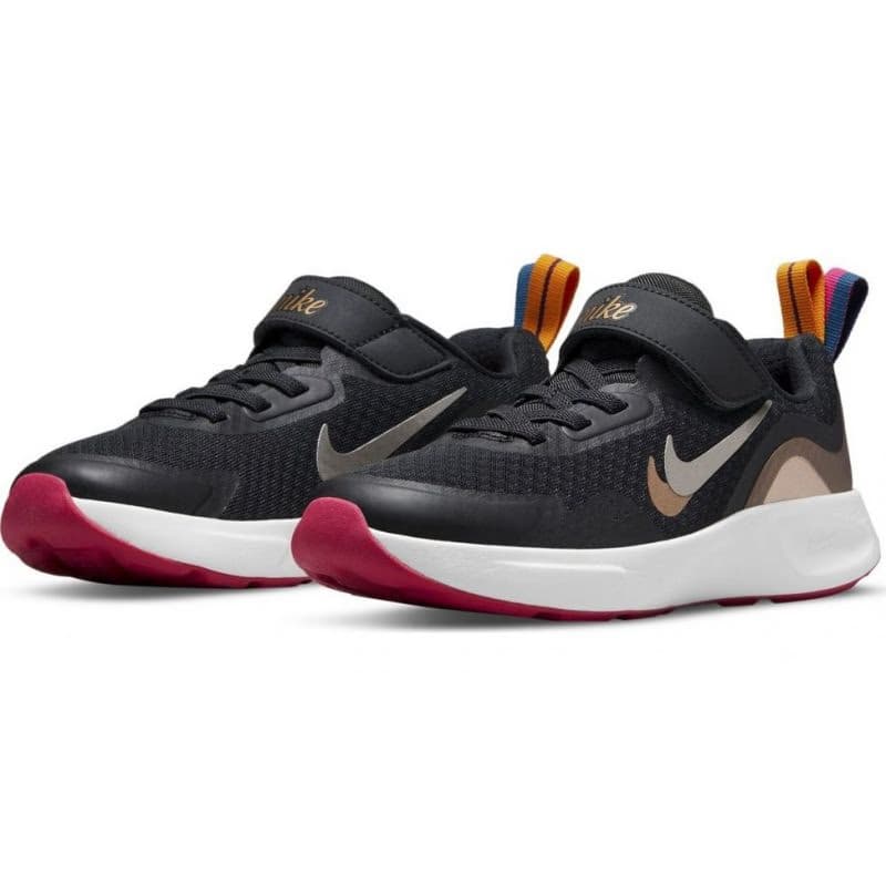 Detská rekreačná obuv NIKE WearAllDay off noir metallic pewter black 4