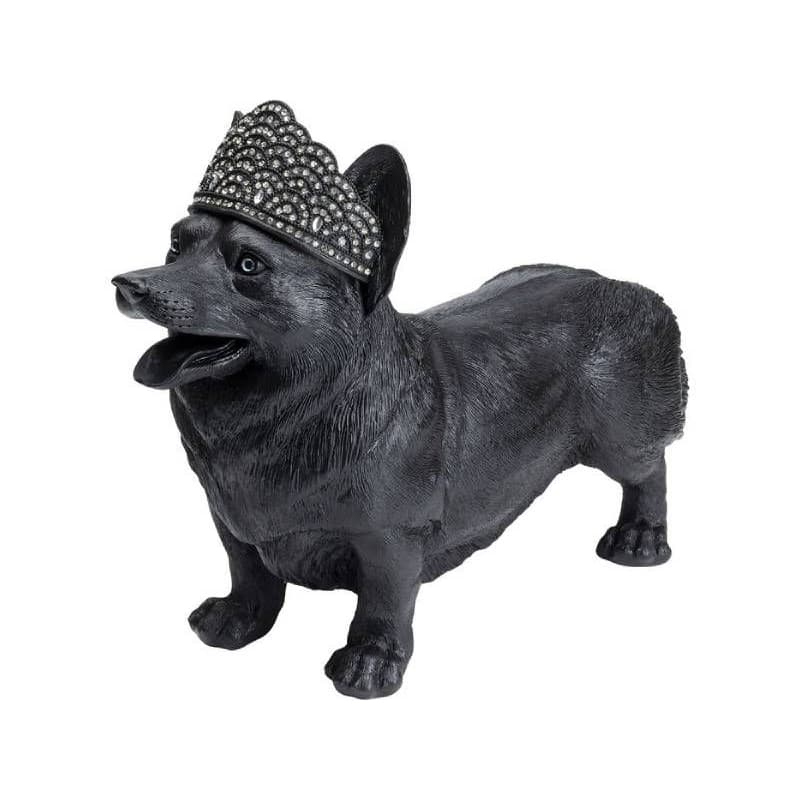 Royal Standing Corgi dekorácia čierna
