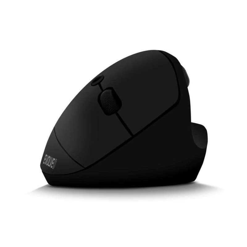 EVOLVEO LadyErgo, tichá vertikálna ergonomická myš, 2.4GHz, čierna 2