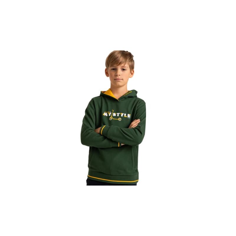Chlapčenská mikina s kapucňou VOLCANO B-STYLE JUNIOR 300 GREEN 1