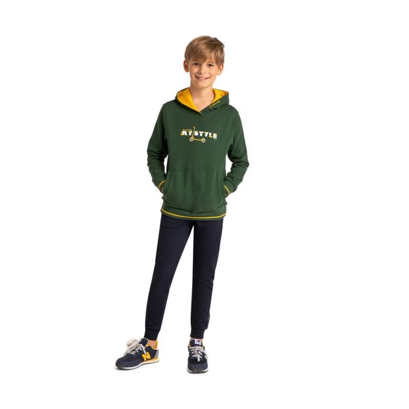 Chlapčenská mikina s kapucňou VOLCANO B-STYLE JUNIOR 300 GREEN 3