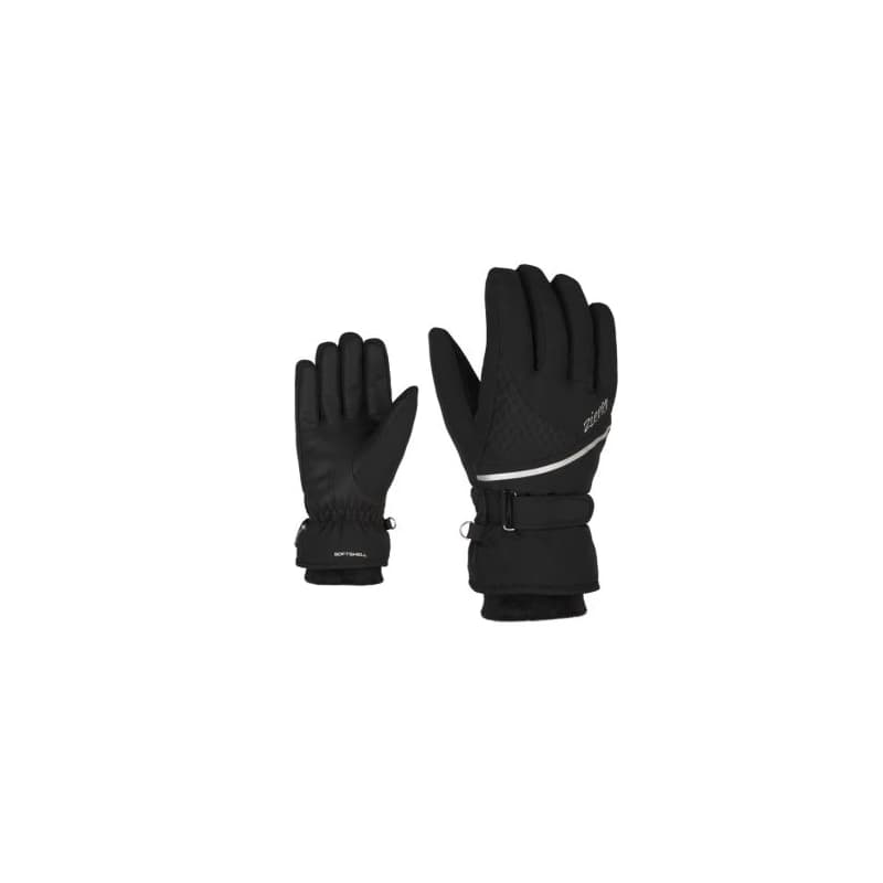 Dámske lyžiarske rukavice ZIENER KIANA GTX-801183-12-black