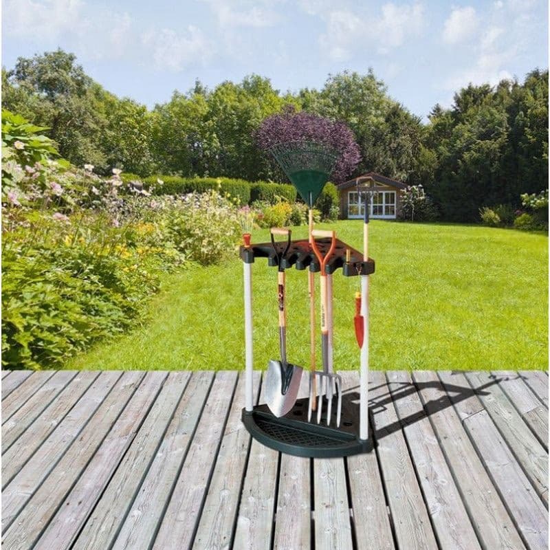 KETER Rohový regál na náradie GARDEN TOOL | čierny 2
