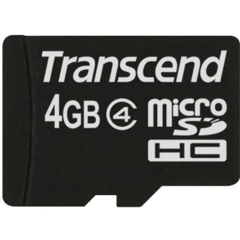 TRANSCEND MicroSDHC karta 4GB Class 4 + adaptér 4
