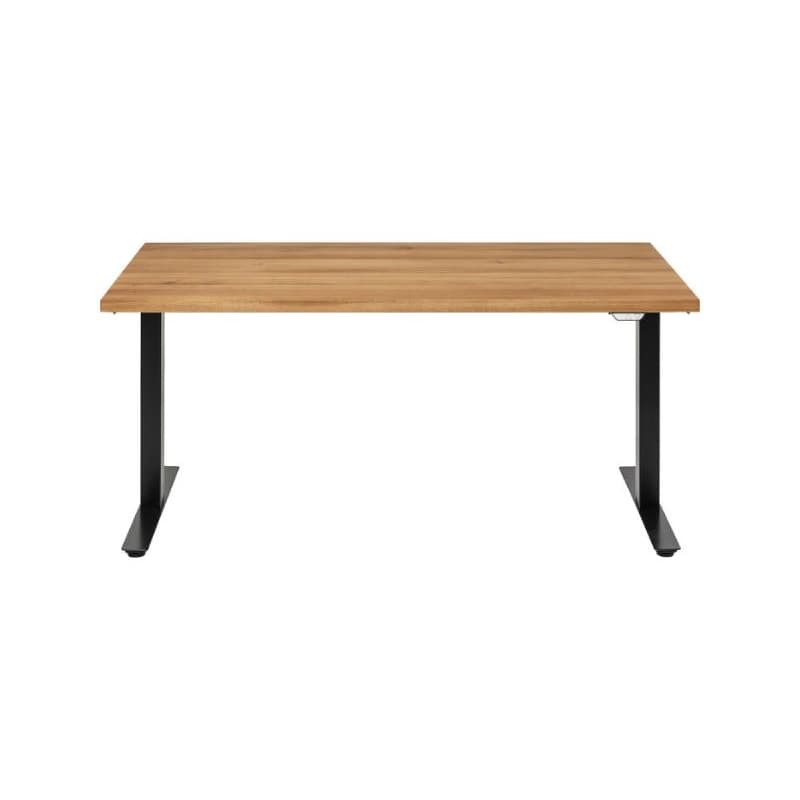 Office Jackie Oak Black písací stôl 160x80 cm svetlohnedý