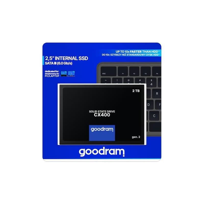 GOODRAM SSD CX400 Gen.2 2TB, SATA III, 2.5", (R:550/W:500MB/s) 3