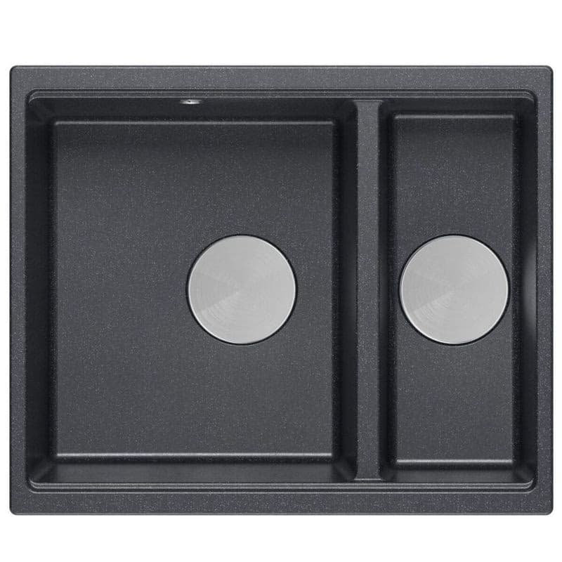 Quadron Quadron - Granitový drez Logan 150 Black Metallic Oceľ HCQL5646U8-BS_U 4