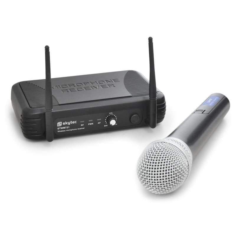 UHF rádio-mikrofónový set Skytec STWM721, 1 kanál,1 mikrofón 1