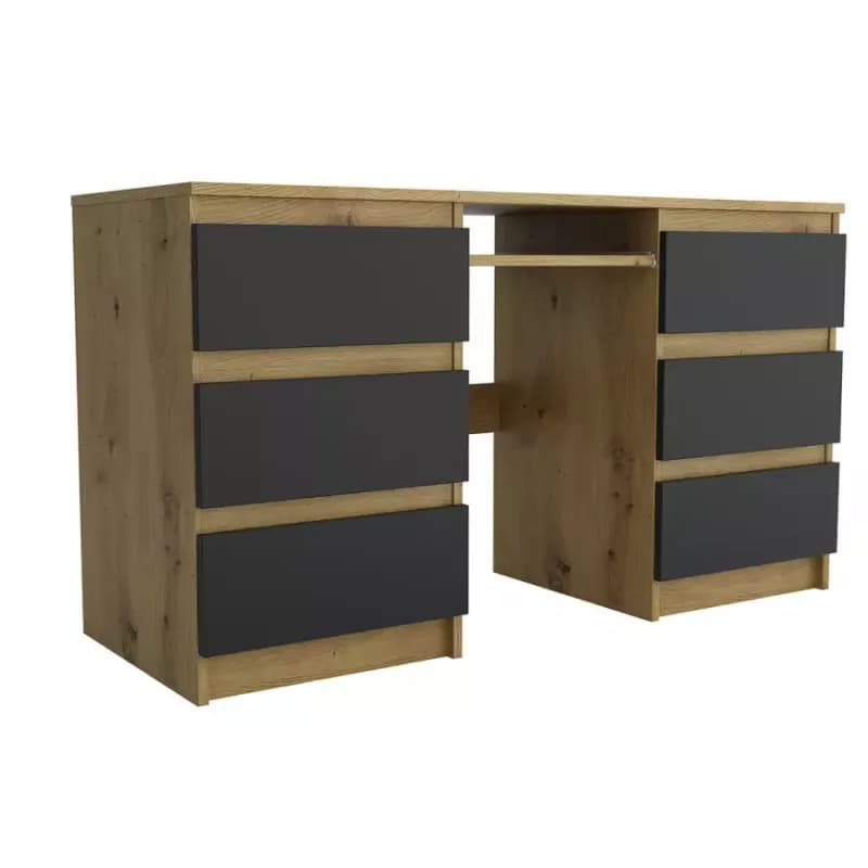 Písací stôl Leo III artisan/čierna 1