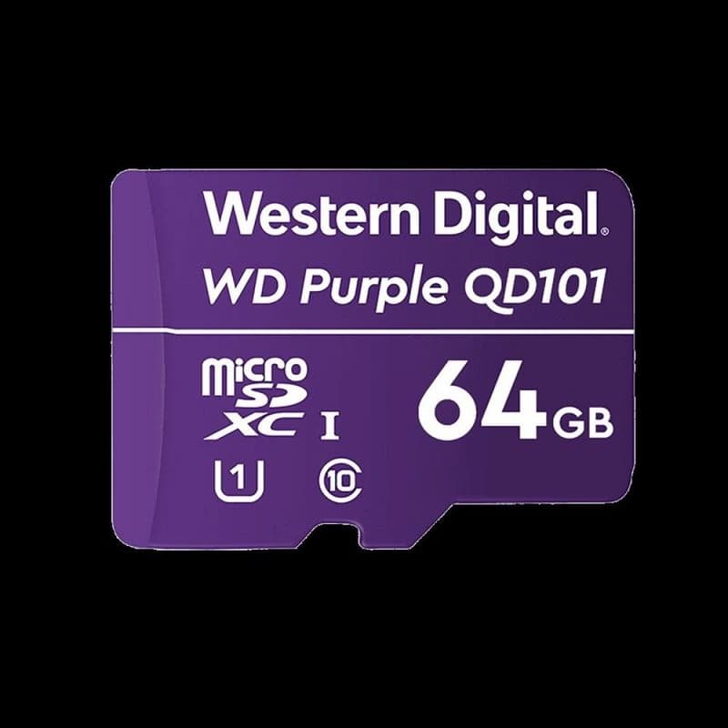 WD MicroSDXC karta 64GB Purple WDD064G1P0C Class 10, 16 TBW 3