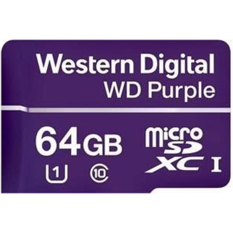 WD MicroSDXC karta 64GB Purple WDD064G1P0C Class 10, 16 TBW 5