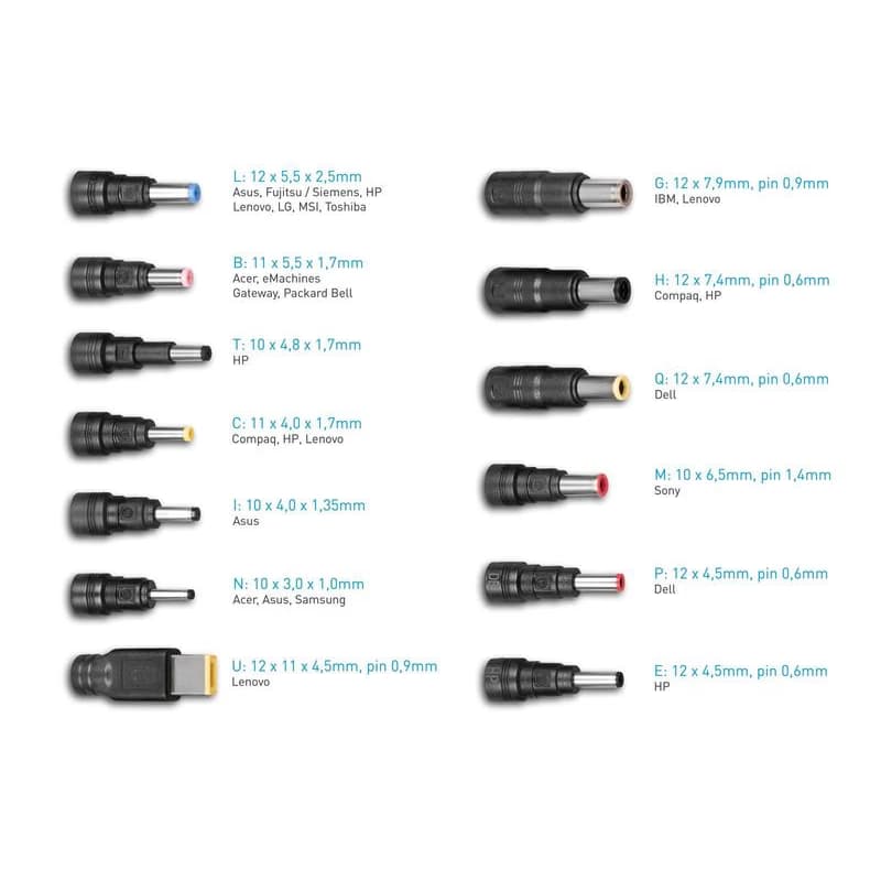 AVACOM QuickTIP 65W - univerzálny adaptér pre notebooky + 13 konektorov 2