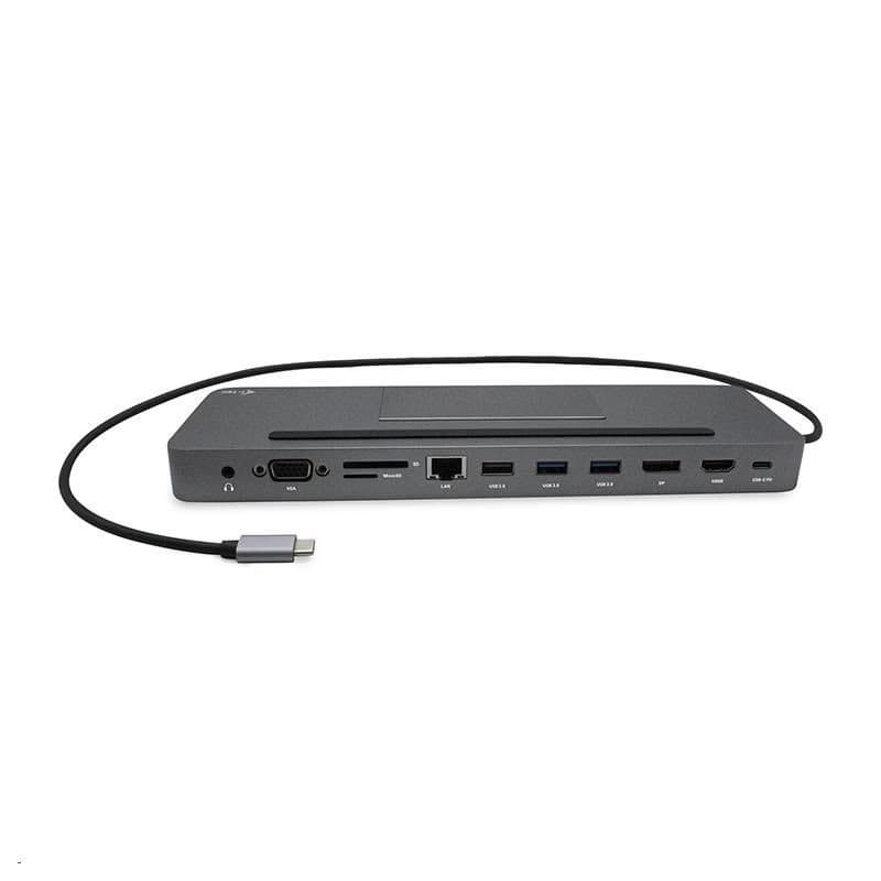 i-tec USB-C Metal Ergonomic 4K 3x Display Docking Station + Power Delivery 85 W 2