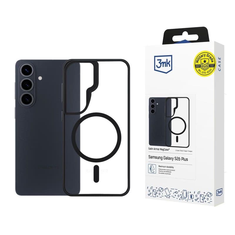 3mk ochranný kryt Satin Armor MagCase pre Samsung Galaxy S26+ 2