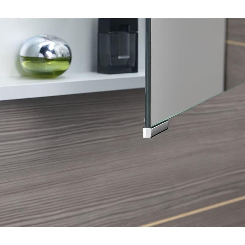 SAPHO - MIRRÓ galérka s LED osvetlením, 3x dvierka, 120x70x16cm, biela MC121-0030 5