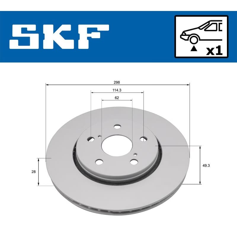 SKF Brzdový kotúč VKBD 81391 V1 1