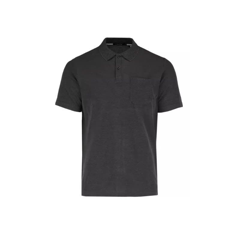 Pánske polo tričko s krátkym rukávom VOLCANO O-TAFFY-BLACK MELANGE 3