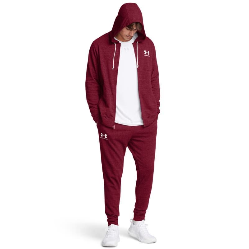 Pánske tepláky UNDER ARMOUR UA Rival Terry Jogger-RED 4