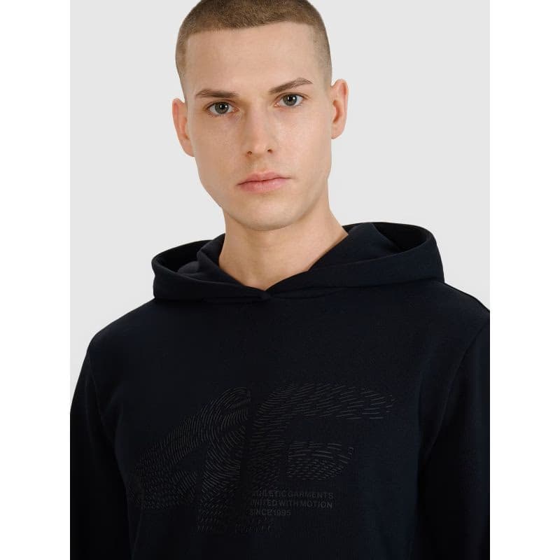 Pánska mikina s kapucňou 4F SWEATSHIRT M1585-20S-DEEP BLACK 5