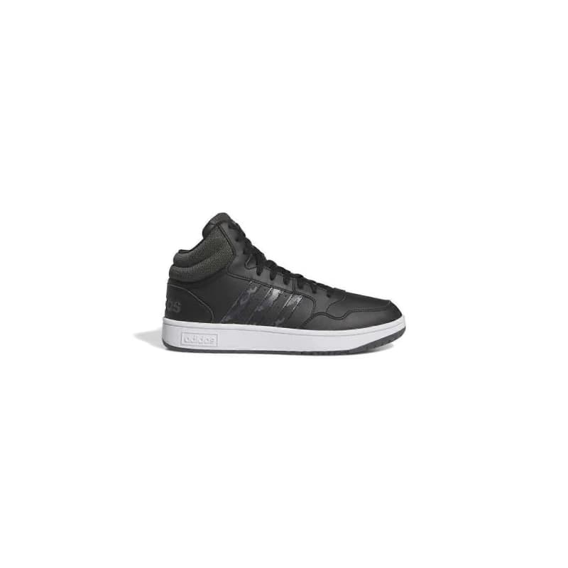 Pánske členkové zimné topánky ADIDAS Hoops 3.0 Mid WTR core black grey six cloud white 1
