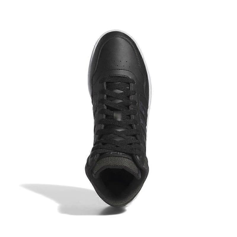 Pánske členkové zimné topánky ADIDAS Hoops 3.0 Mid WTR core black grey six cloud white 2