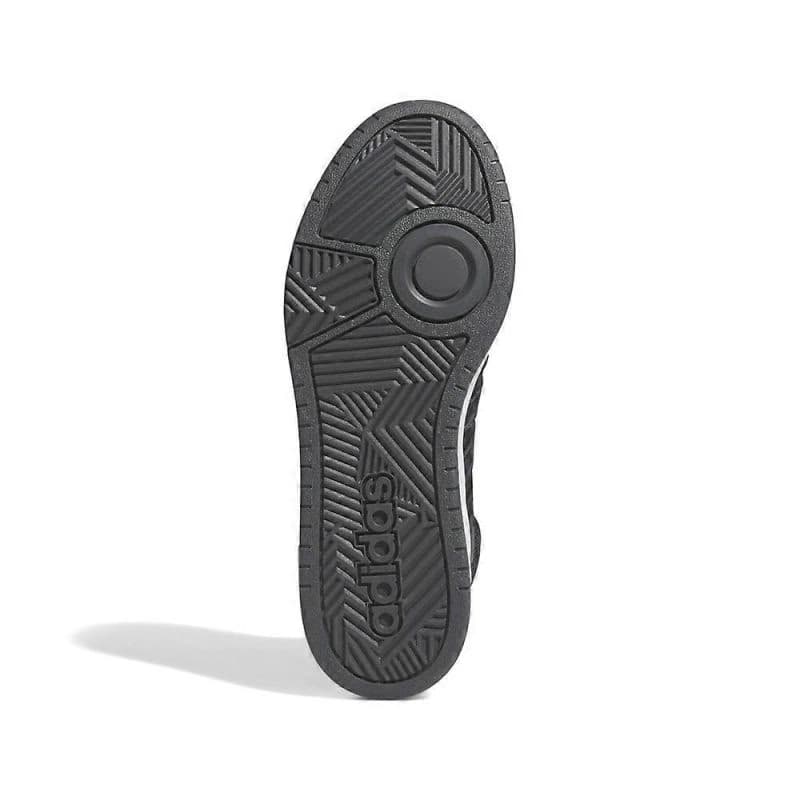 Pánske členkové zimné topánky ADIDAS Hoops 3.0 Mid WTR core black grey six cloud white 3