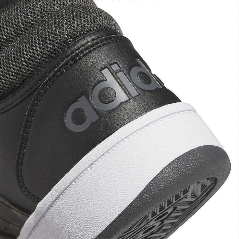 Pánske členkové zimné topánky ADIDAS Hoops 3.0 Mid WTR core black grey six cloud white 4