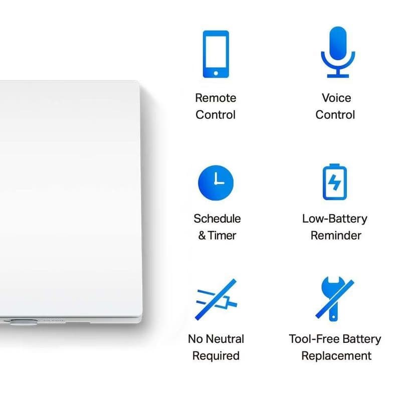 TP-Link Tapo S210 šikovný jednosmerný 1pólový vypínač 2
