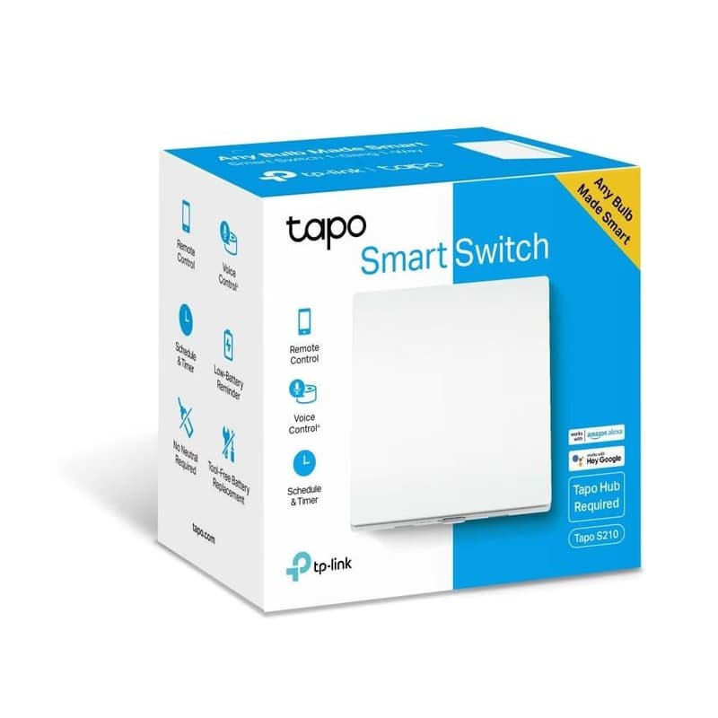 TP-Link Tapo S210 šikovný jednosmerný 1pólový vypínač 3