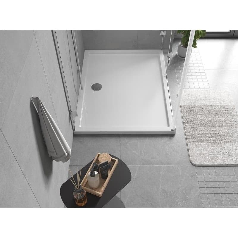 MEXEN - Flow sprchová vanička obdĺžniková slim 80 x 100, biela lesk 46R108010 6