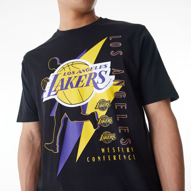 Tričko s krátkym rukávom NEW ERA NBA Player graphic table tee LOSLAK 3