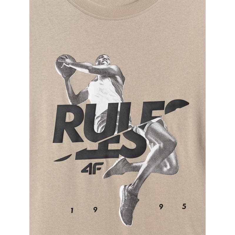 Pánske tričko s krátkym rukávom 4F TSHIRT M3333-83S-BEIGE 6