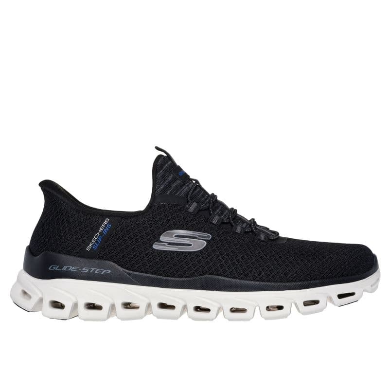 Pánska rekreačná obuv SKECHERS Glide Step Noxus Slip-Ins M black white 2
