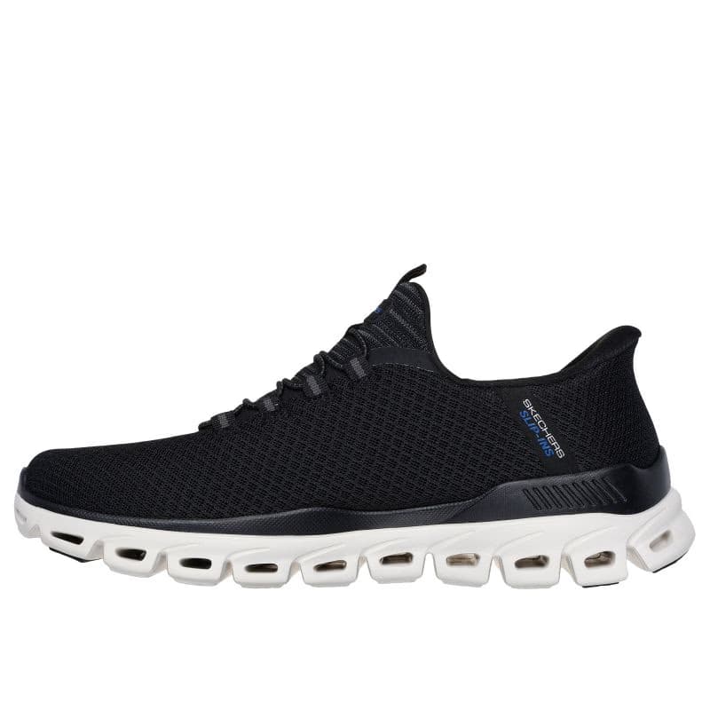 Pánska rekreačná obuv SKECHERS Glide Step Noxus Slip-Ins M black white 3