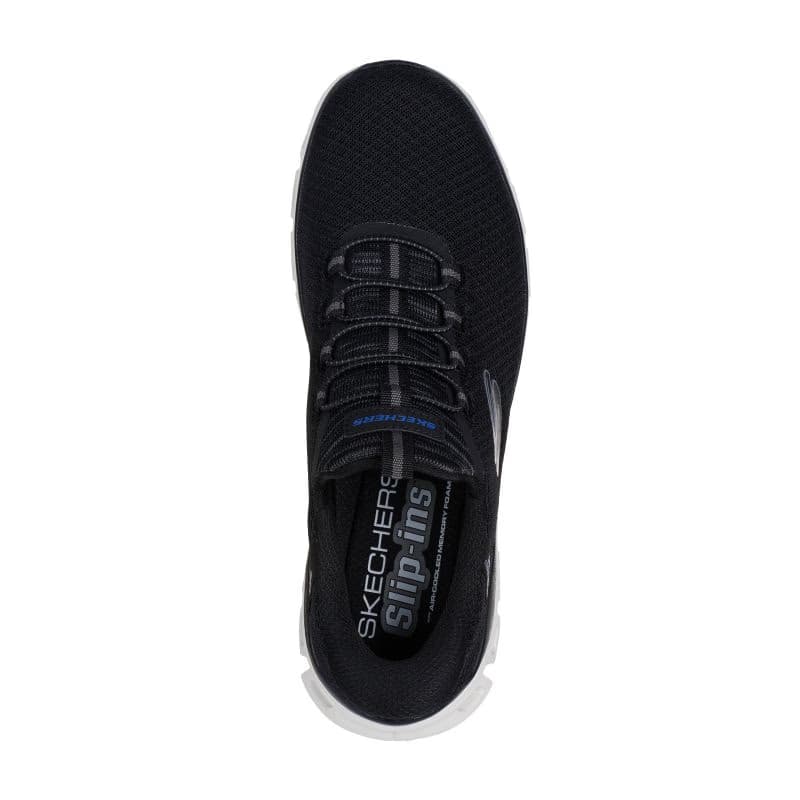 Pánska rekreačná obuv SKECHERS Glide Step Noxus Slip-Ins M black white 4