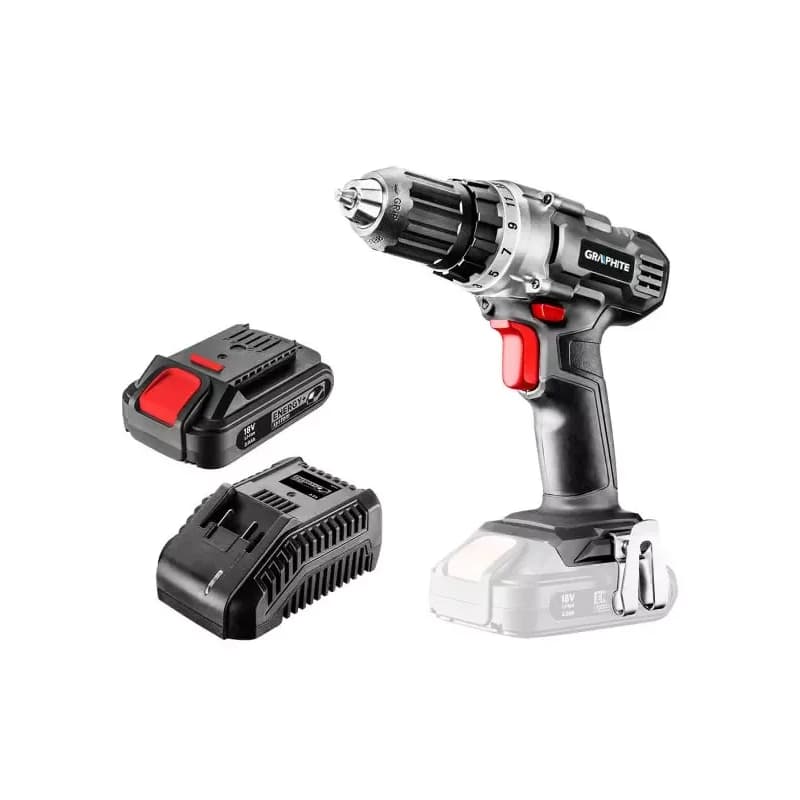 Aku Vŕtačka Graphite Energy+ 10MM 18V AKU 2AH 58G000-SET1 1
