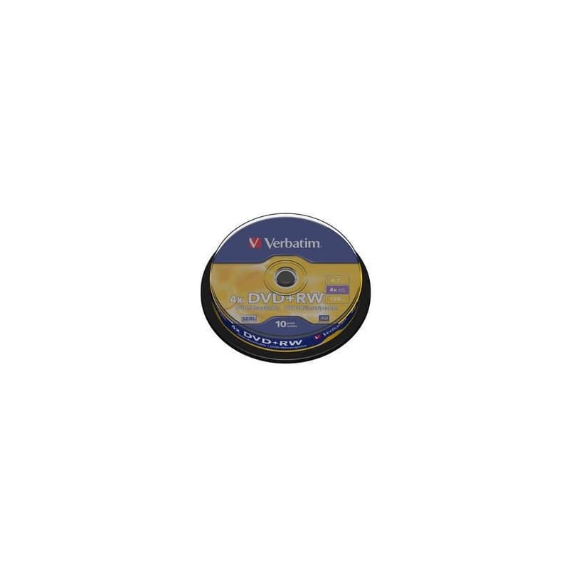VERBATIM DVD+RW(10-Pack)Spindle4x/DLP/4.7GB