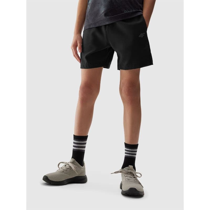 Chlapčenské tréningové kraťasy 4F JUNIOR SHORTS FNK-JWSS24TFSHM483-20S-DEEP BLACK 2
