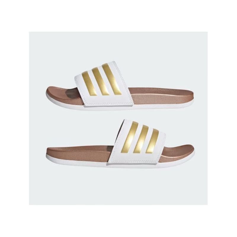 Dámske šlapky (plážová obuv) ADIDAS Adilette Comfort W cloud white cloud white matte gold 3