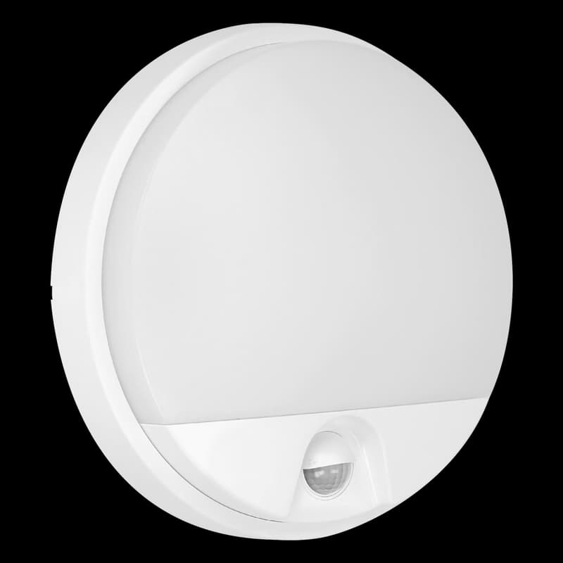 AGAT LED 10W, záhradné svietidlo s pohybovým senzorom 140°, 850lm, IP54, 4000K, biele 1