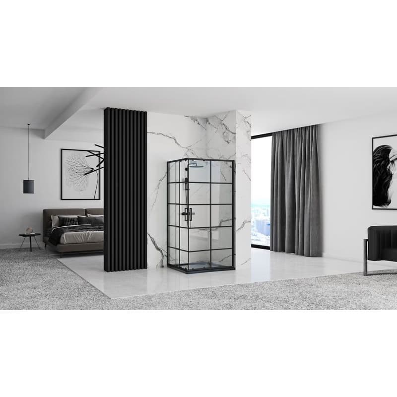 REA - Sprchovací kút Concept Black 80x100 REA-K6389 4