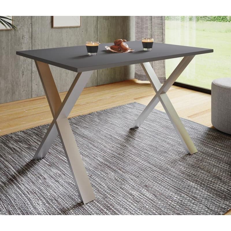 Jedálenský stôl Xona 110x50 X-legs, antracit 1